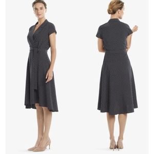 M.M. Lafleur Aurelia Navy Striped Dress Size 8